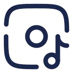 Turntable Music Note SVG Icon